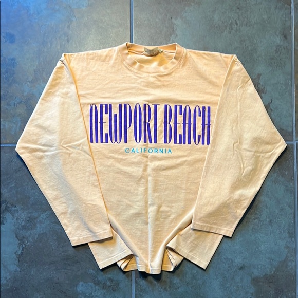 Spirit Other - Vintage Newport Beach Graphic Long Sleeve single stitch shirt, good condition